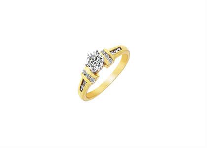  CZ Studded Womens Ring